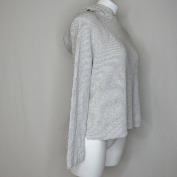 Athleta REST DAY Gray Hoodie Knit Sweater Women's XXS XXSmall - Picture 5 of 9